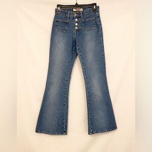 VINTAGE Paris Blues size 3 medium wash flare jeans